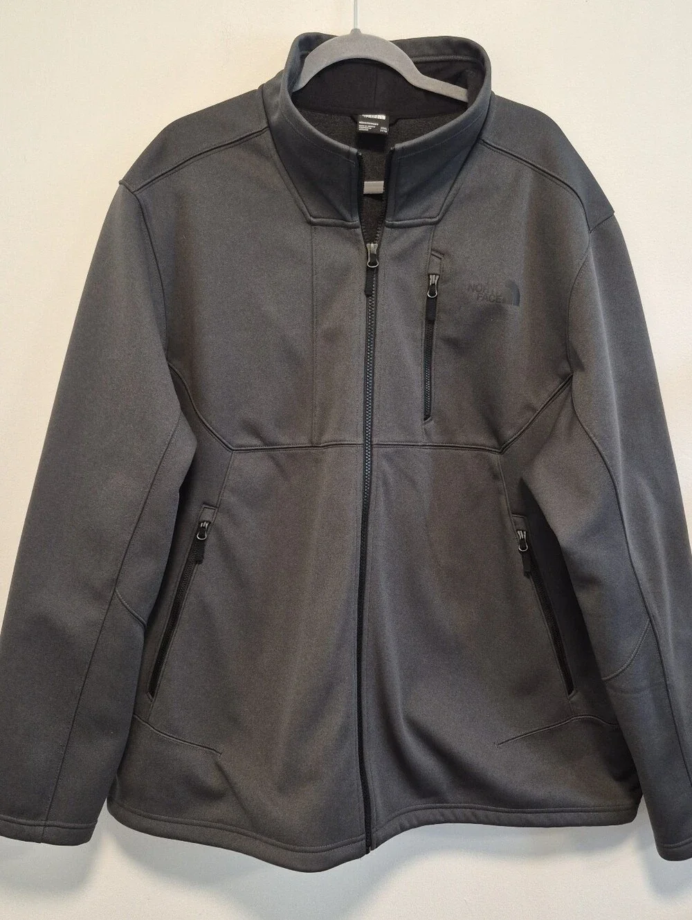 The North Face Apex Risor Softshell Jacket Coat Charcoal Grey Men's Size XXXL